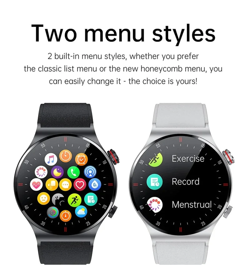 NFC Bluetooth Call Smart Watch Herren Vollbild GPS Sportarmband Wasserdicht EKG Gesundheitsmonitor SmartWatch für iOS Android 2024