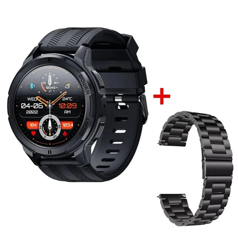 C25 Smartwatches für Männer AMOLED-Bildschirm 1.43 Zoll 1ATM Wasserdicht Pulsmesser Sport Smartwatch Bluetooth Anruf Frauen Fitness