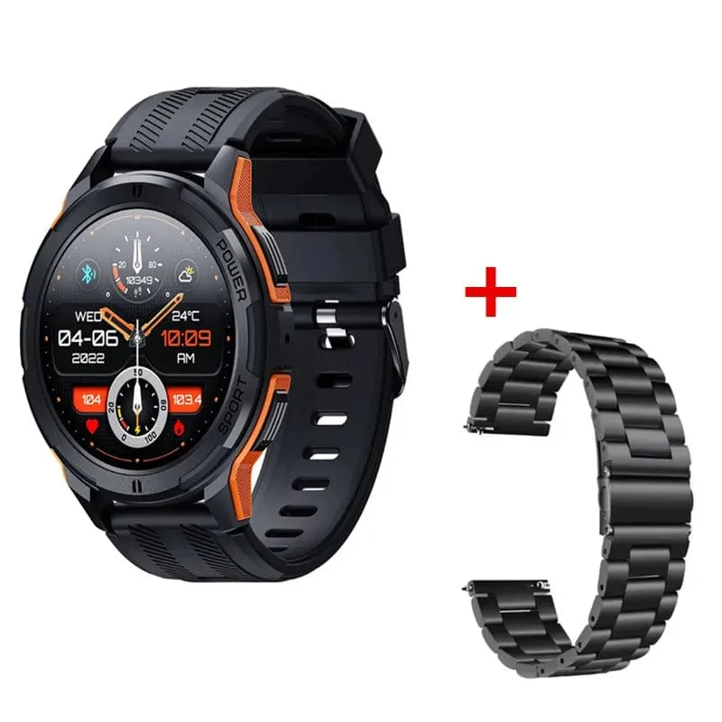 C25 Smartwatches für Männer AMOLED-Bildschirm 1.43 Zoll 1ATM Wasserdicht Pulsmesser Sport Smartwatch Bluetooth Anruf Frauen Fitness