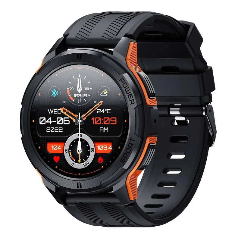 C25 Smartwatches für Männer AMOLED-Bildschirm 1.43 Zoll 1ATM Wasserdicht Pulsmesser Sport Smartwatch Bluetooth Anruf Frauen Fitness