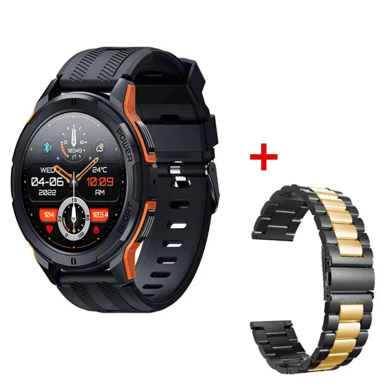 C25 Smartwatches für Männer AMOLED-Bildschirm 1.43 Zoll 1ATM Wasserdicht Pulsmesser Sport Smartwatch Bluetooth Anruf Frauen Fitness