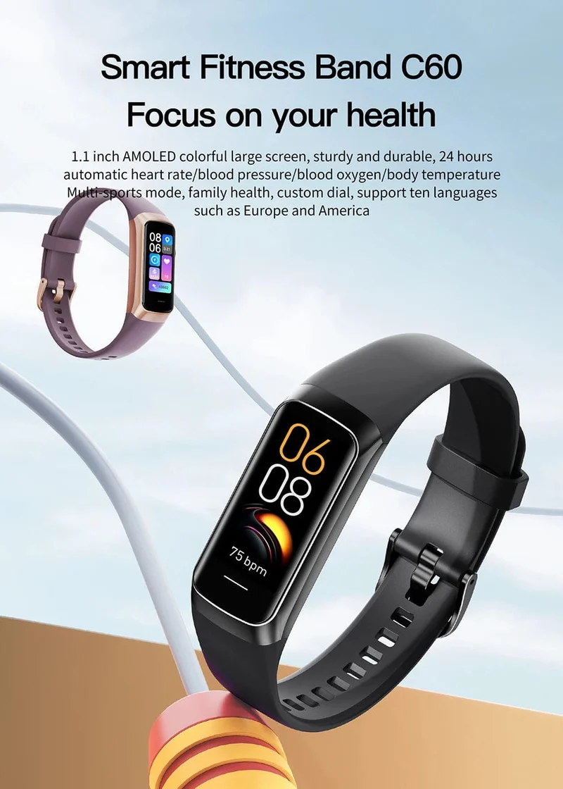 LIGE Amoled Smart Watch Männer 2023 Smart Band Frauen Herzfrequenz Blutdruck Smartwartch Wasserdicht Smart Armband Sport Fitness Tracker