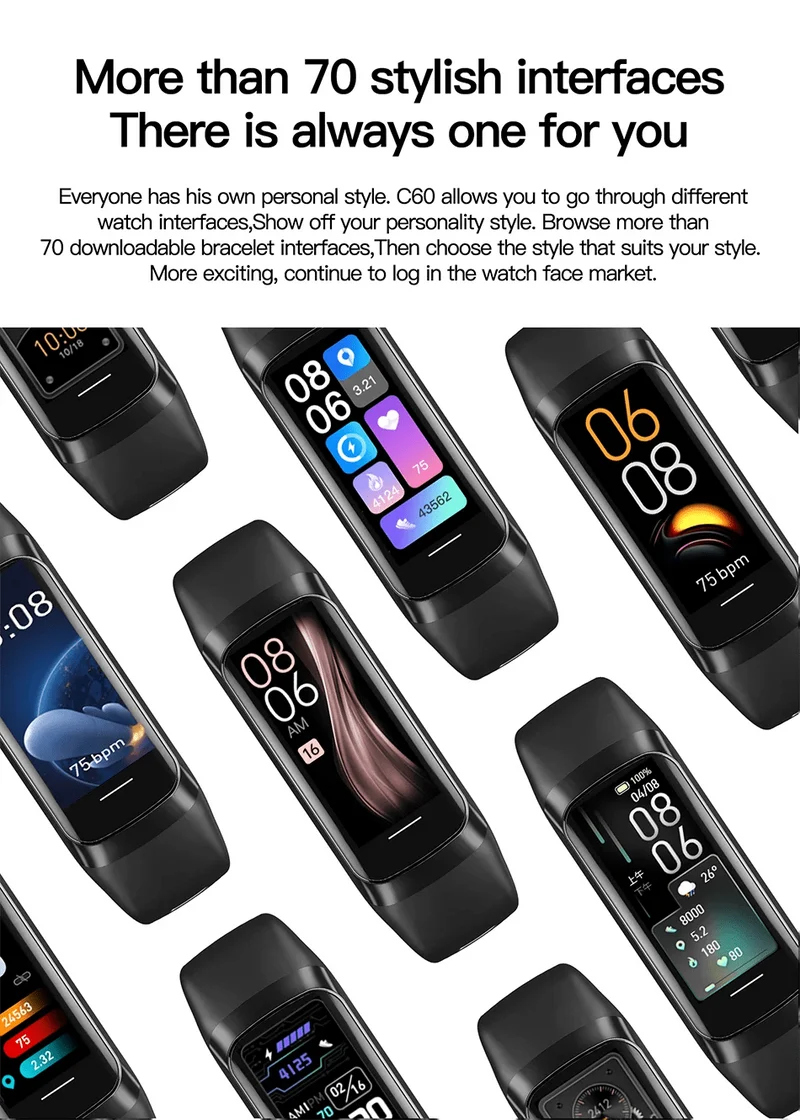 LIGE Amoled Smart Watch Männer 2023 Smart Band Frauen Herzfrequenz Blutdruck Smartwartch Wasserdicht Smart Armband Sport Fitness Tracker