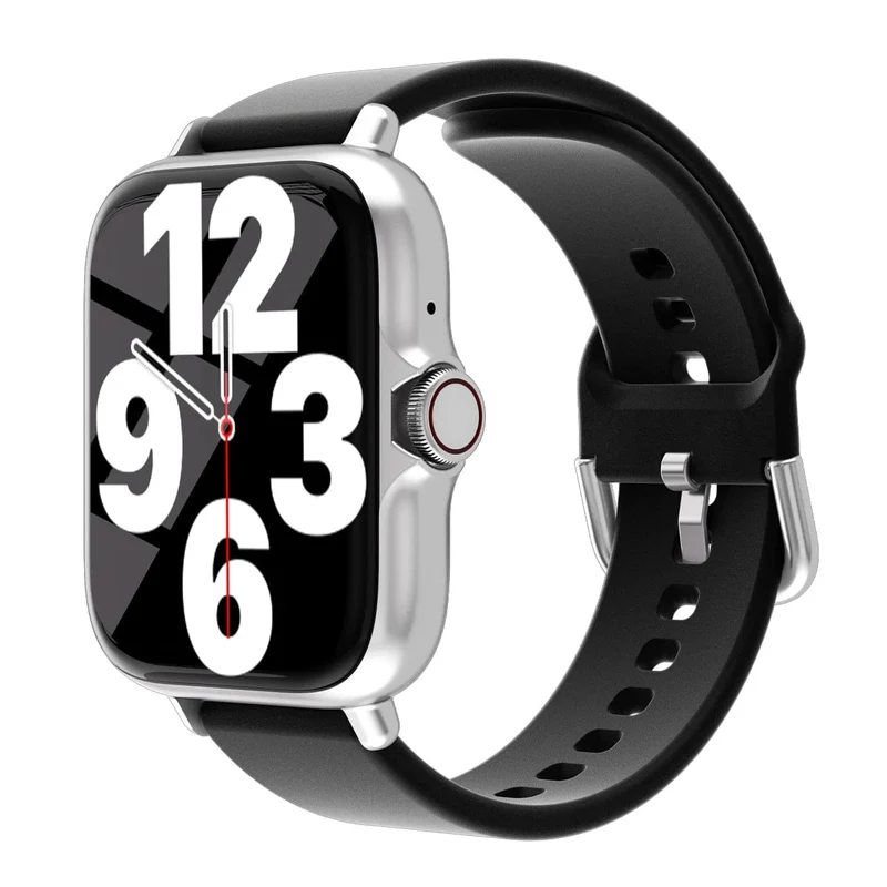 1.83 Zoll wasserdichte Smartwatch mit Nachrichtenannahme, Anrufüberwachung, Sport-Schrittzähler, Informationswarnungen für iPhone und Android