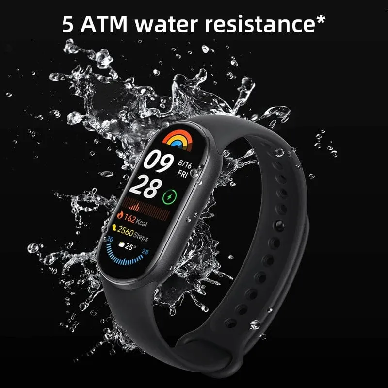 Globale Version Xiaomi Smart Band 9 1.62'' AMOLED-Display Bis zu 21 Tage Akkulaufzeit* Herzfrequenz- und SpO₂-Überwachung* Über 150 Sportmodi