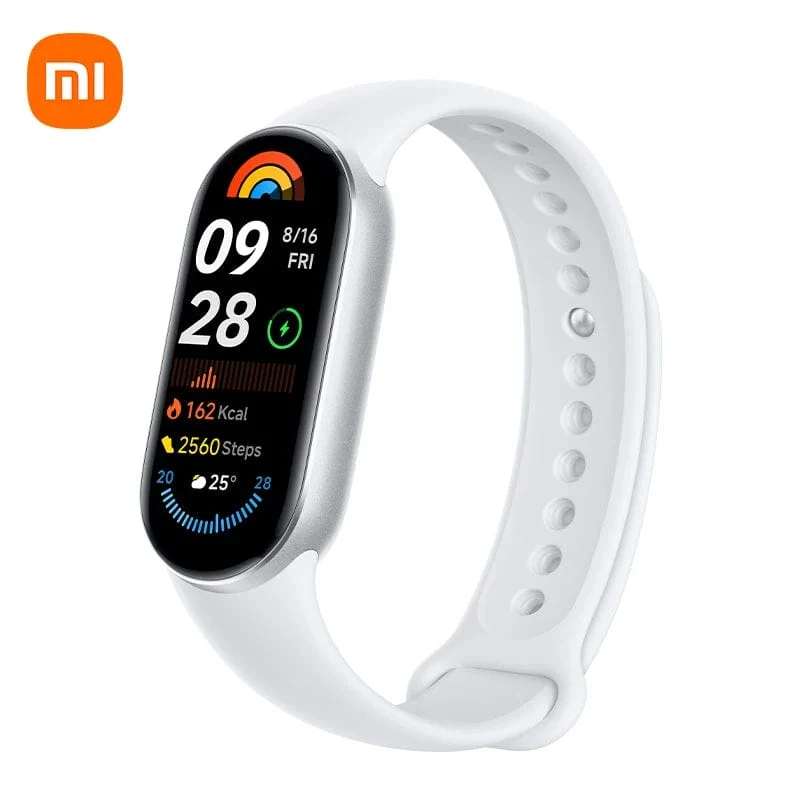 Globale Version Xiaomi Smart Band 9 1.62'' AMOLED-Display Bis zu 21 Tage Akkulaufzeit* Herzfrequenz- und SpO₂-Überwachung* Über 150 Sportmodi