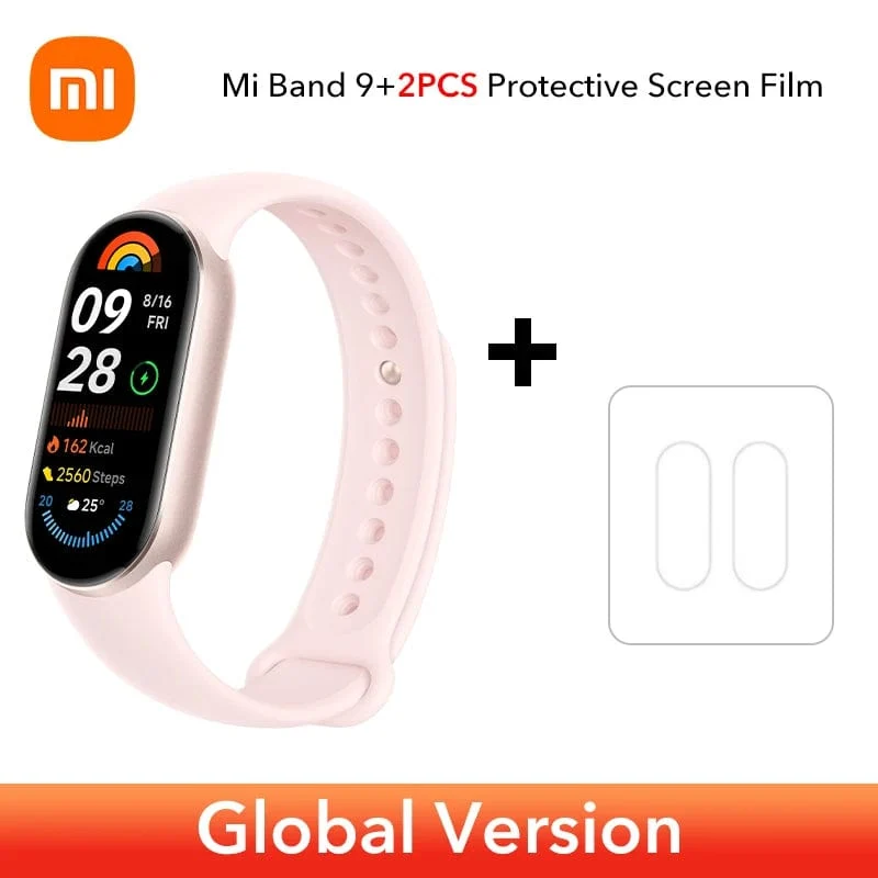 Globale Version Xiaomi Smart Band 9 1.62'' AMOLED-Display Bis zu 21 Tage Akkulaufzeit* Herzfrequenz- und SpO₂-Überwachung* Über 150 Sportmodi