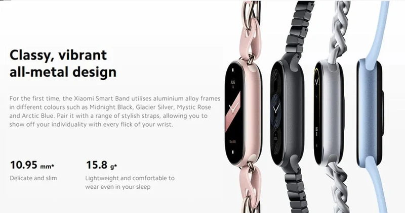 Globale Version Xiaomi Smart Band 9 1.62'' AMOLED-Display Bis zu 21 Tage Akkulaufzeit* Herzfrequenz- und SpO₂-Überwachung* Über 150 Sportmodi