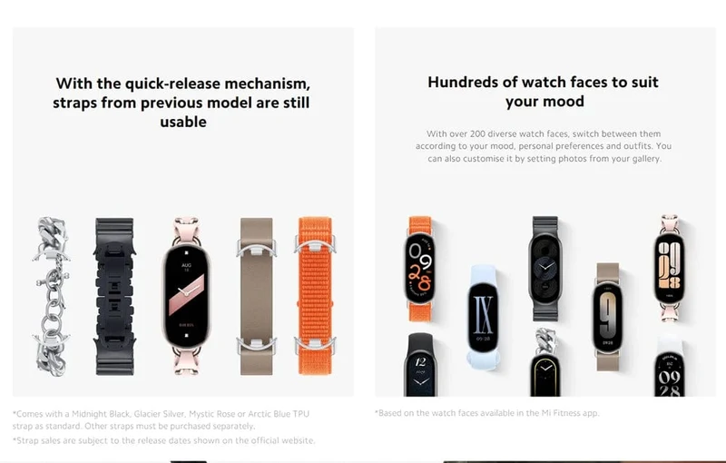 Globale Version Xiaomi Smart Band 9 1.62'' AMOLED-Display Bis zu 21 Tage Akkulaufzeit* Herzfrequenz- und SpO₂-Überwachung* Über 150 Sportmodi