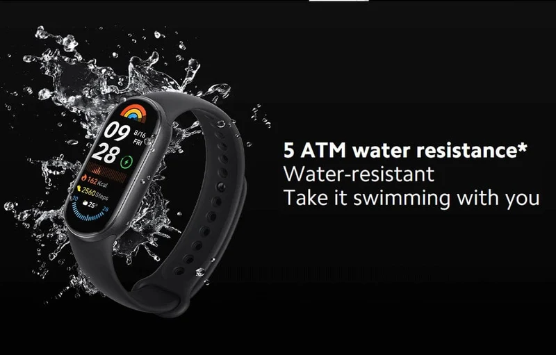 Globale Version Xiaomi Smart Band 9 1.62'' AMOLED-Display Bis zu 21 Tage Akkulaufzeit* Herzfrequenz- und SpO₂-Überwachung* Über 150 Sportmodi