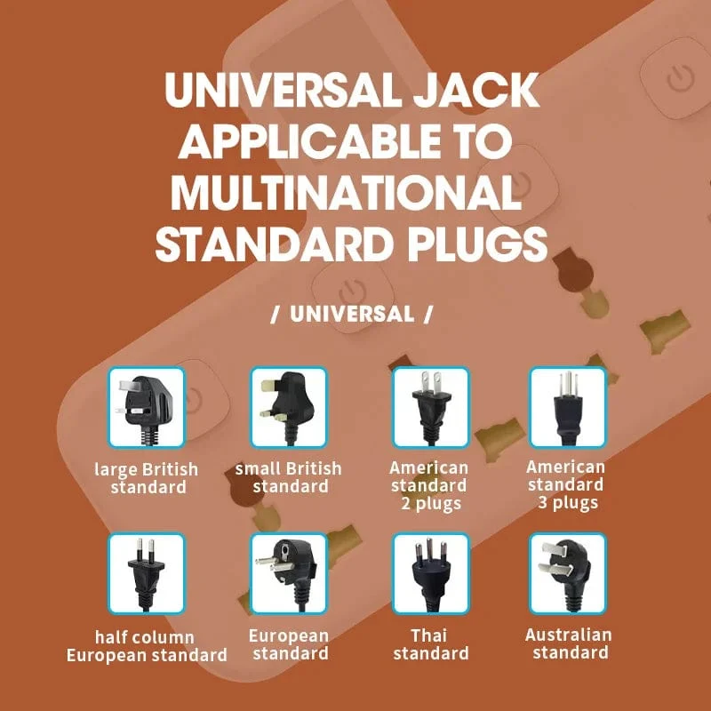 EU US UK Au Stecker AC Steckdose Steckdosenleiste Multiprise Wandsteckdose Universal Netzwerkfilter mit USB Ladegerät Separater Schalter Adapter