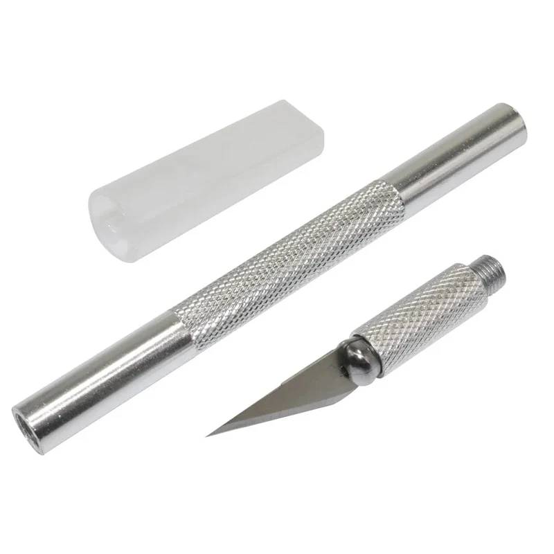 Tranchiermesser 1 Stück plus Klinge 20 Stück Papierschneider Handy-Filmschneider Modellbauwerkzeug Gummidichtung Tranchiermesser