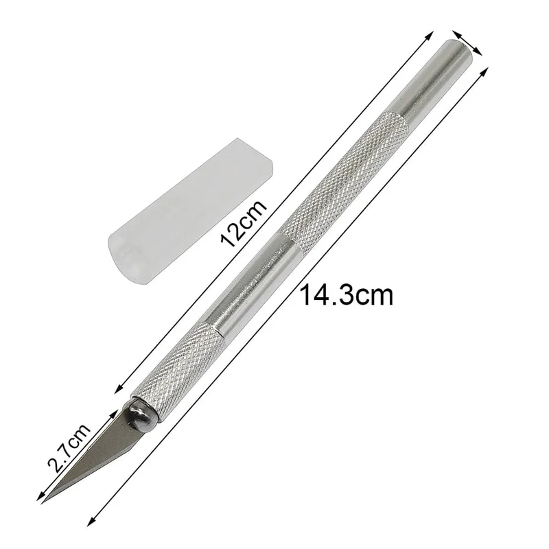 Tranchiermesser 1 Stück plus Klinge 20 Stück Papierschneider Handy-Filmschneider Modellbauwerkzeug Gummidichtung Tranchiermesser