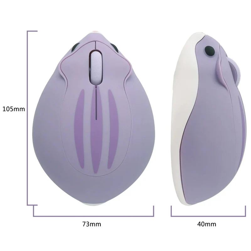 Niedliche 2.4G Wireless Bluetooth-Maus Mini Optical Silent Gaming-Mäuse 3D-Cartoon-Hamster-Maus für PC Laptop Tablet Computer Büro
