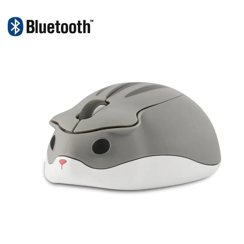 Niedliche 2.4G Wireless Bluetooth-Maus Mini Optical Silent Gaming-Mäuse 3D-Cartoon-Hamster-Maus für PC Laptop Tablet Computer Büro
