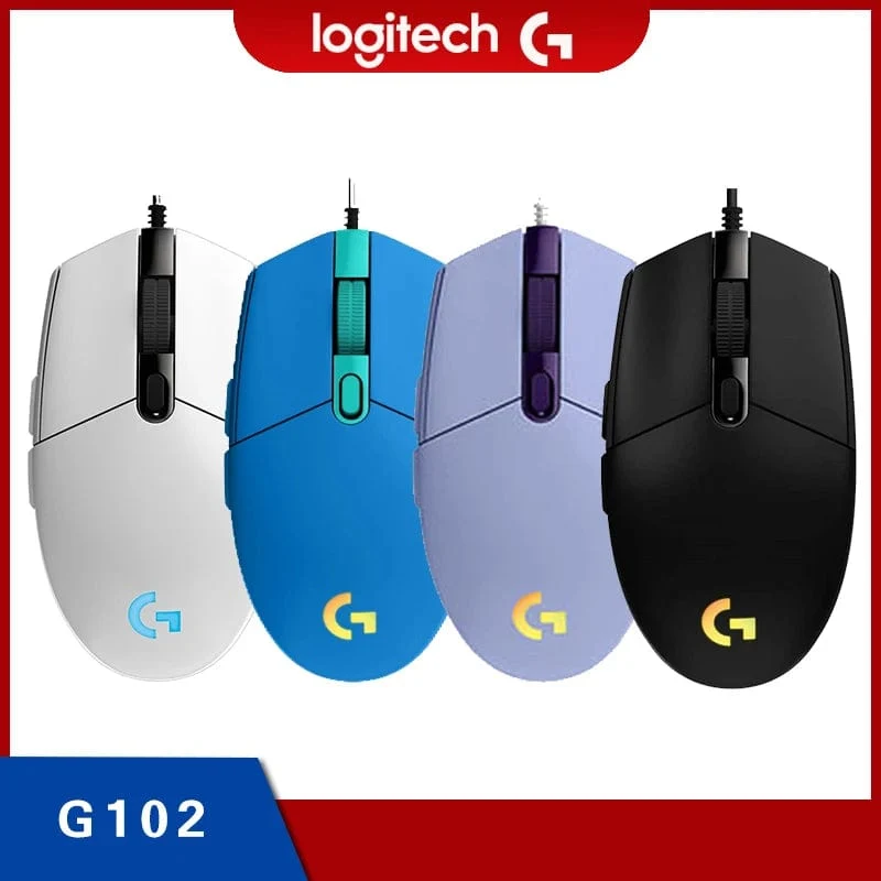 Original Logitech G102 Prodigy Wired Gaming Maus USB Typ A 8000 DPI Für PC / Mac / Laptop Laptop Zubehör Maus