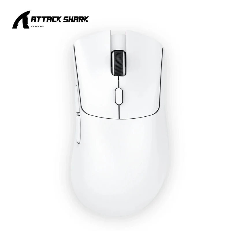 Attack Shark R1 18000dpi Kabellose Maus, 1000Hz, Tri-Mode-Verbindung, PAW3311, Makro-Gaming-Maus