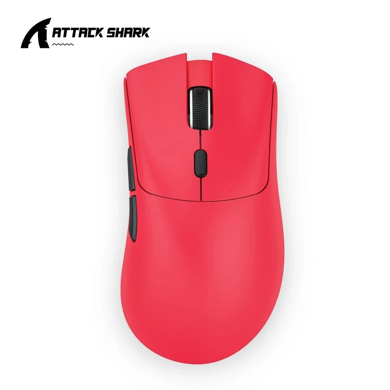 Attack Shark R1 18000dpi Kabellose Maus, 1000Hz, Tri-Mode-Verbindung, PAW3311, Makro-Gaming-Maus