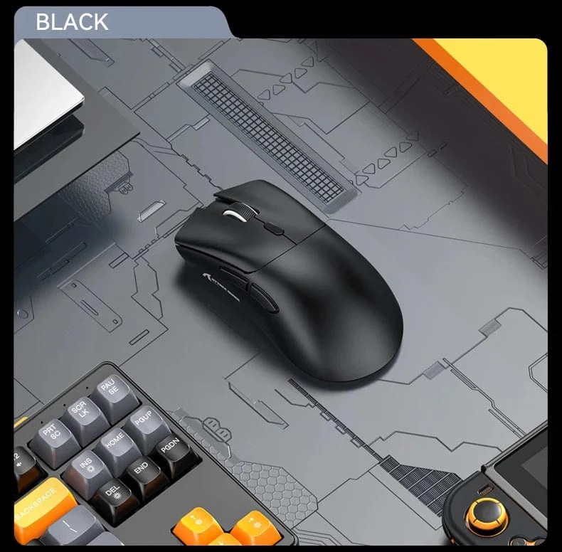 Attack Shark R1 18000dpi Kabellose Maus, 1000Hz, Tri-Mode-Verbindung, PAW3311, Makro-Gaming-Maus