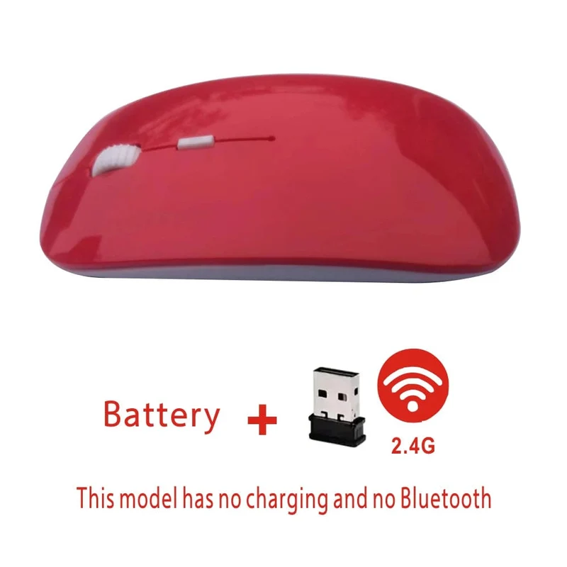 Wiederaufladbare Bluetooth-Maus, kabellos, Dual-Modus, 5.2, leise, ergonomische Computer-Gaming-Maus, 2.4 USB für PC-Laptops