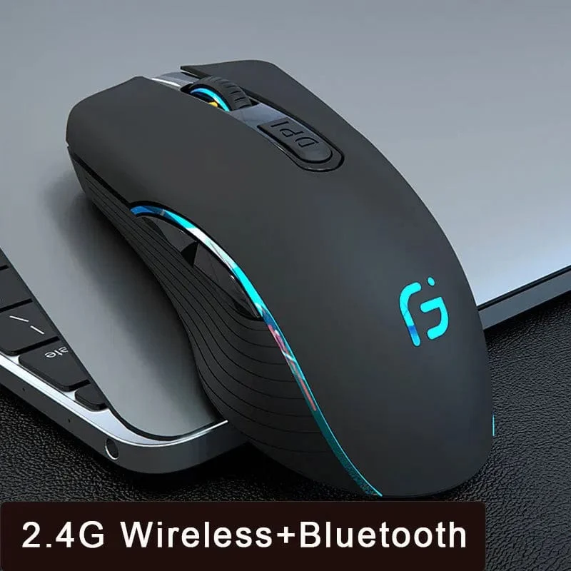 Drahtlose Maus Wiederaufladbare Bluetooth Stille Ergonomische Computer 2400 DPI Für iPad Mac Tablet Macbook Air Laptop PC Gaming Büro