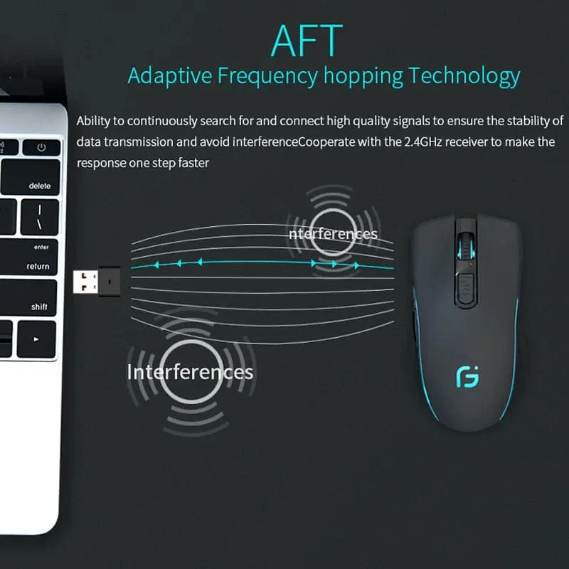 Drahtlose Maus Wiederaufladbare Bluetooth Stille Ergonomische Computer 2400 DPI Für iPad Mac Tablet Macbook Air Laptop PC Gaming Büro