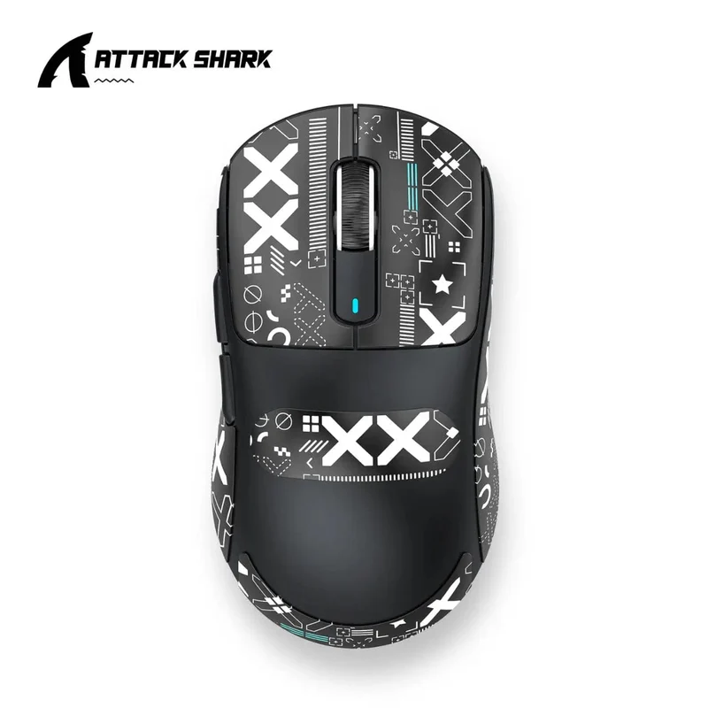 Attack Shark X3 Bluetooth-Maus, PixArt PAW3395, Tri-Mode-Verbindung, kabelgebunden 8 kHz/kabellos 4 kHz, Makro-Gaming-Maus