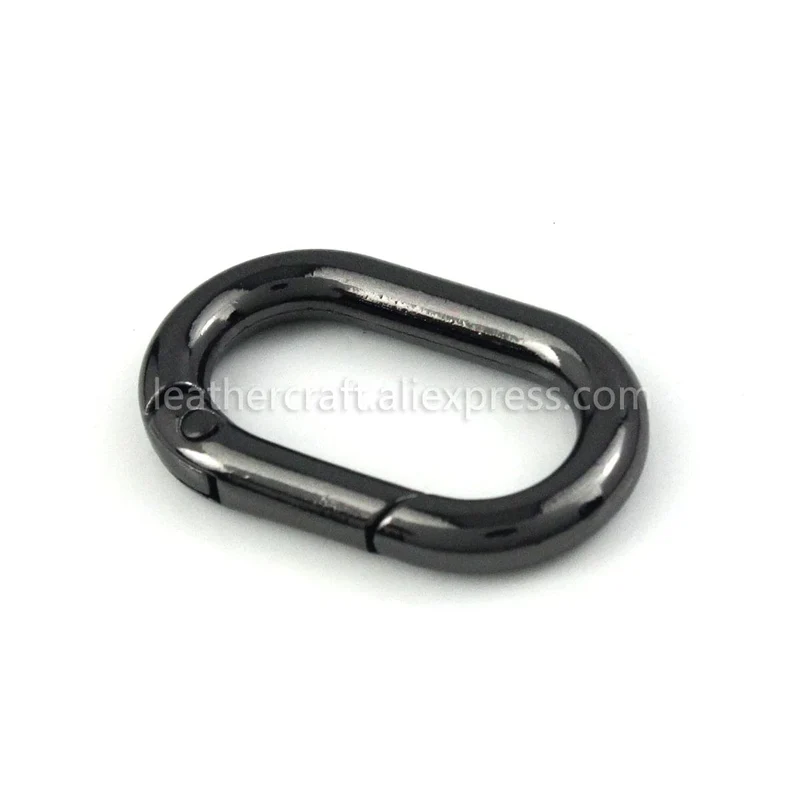 Ovaler Feder-O-Ring, zu öffnender Karabinerverschluss, Clip, Lederhandwerk, Tasche, Schnalle, Schlüsselanhänger, Anhänger, Schlüsselanhänger, Karabinerhaken