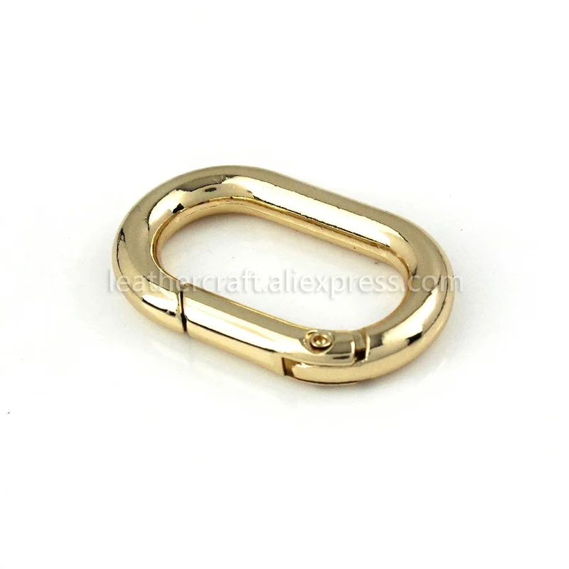 Ovaler Feder-O-Ring, zu öffnender Karabinerverschluss, Clip, Lederhandwerk, Tasche, Schnalle, Schlüsselanhänger, Anhänger, Schlüsselanhänger, Karabinerhaken