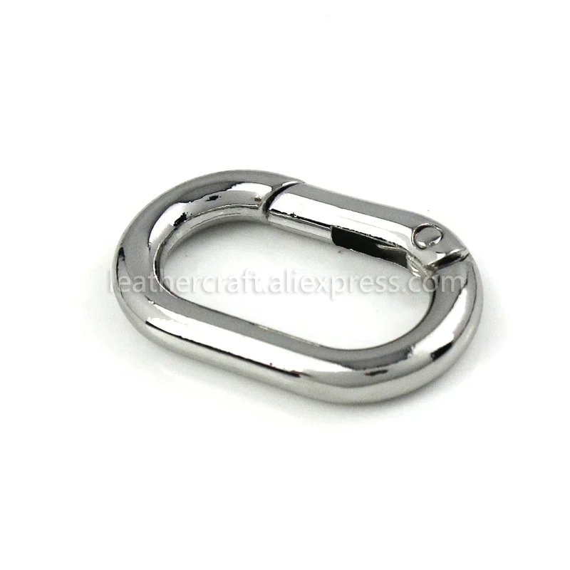 Ovaler Feder-O-Ring, zu öffnender Karabinerverschluss, Clip, Lederhandwerk, Tasche, Schnalle, Schlüsselanhänger, Anhänger, Schlüsselanhänger, Karabinerhaken