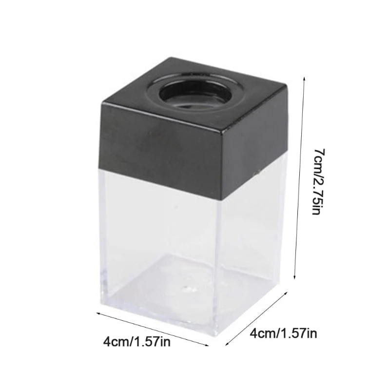 57EC Durable Klar Magnetische Papier Clip Dispenser Metall Pin Organizer Halter Box Große Kapazität für Schule Büro