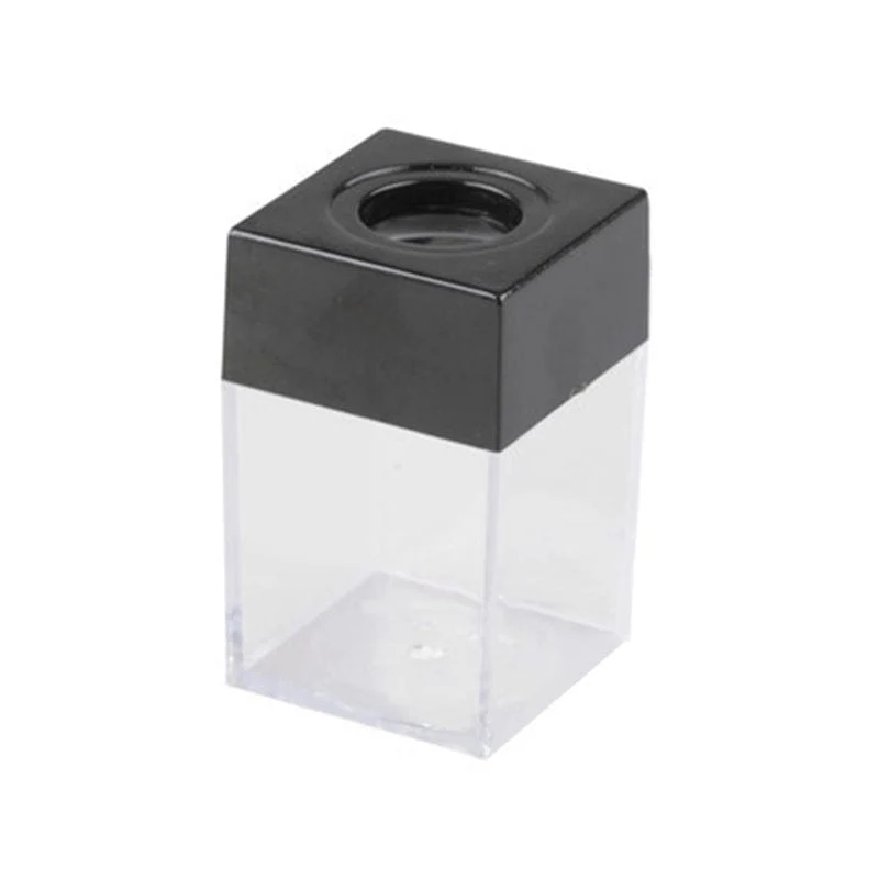 57EC Durable Klar Magnetische Papier Clip Dispenser Metall Pin Organizer Halter Box Große Kapazität für Schule Büro