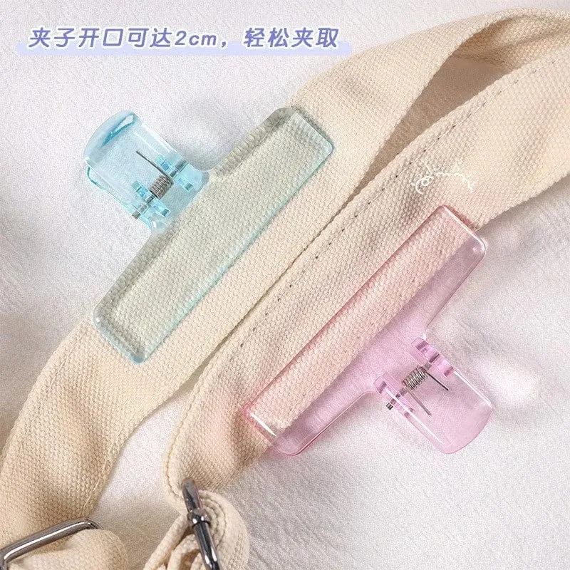 Bunte transparente Acryl-Binder-Clip-Planer-Clip-Papierklemme Organizer Office File Clamps Halter Schreibwaren Schulbedarf