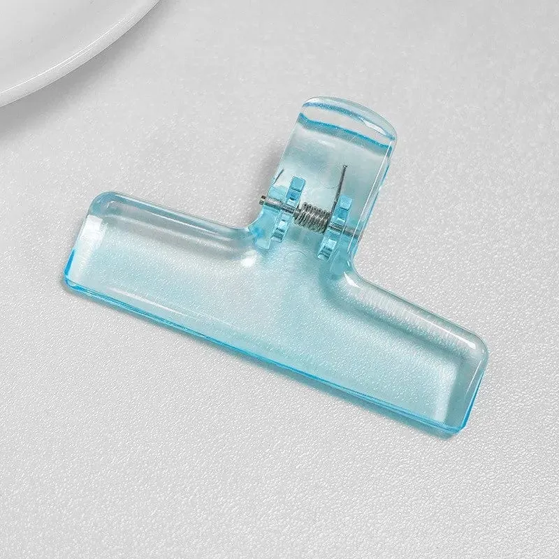 Bunte transparente Acryl-Binder-Clip-Planer-Clip-Papierklemme Organizer Office File Clamps Halter Schreibwaren Schulbedarf