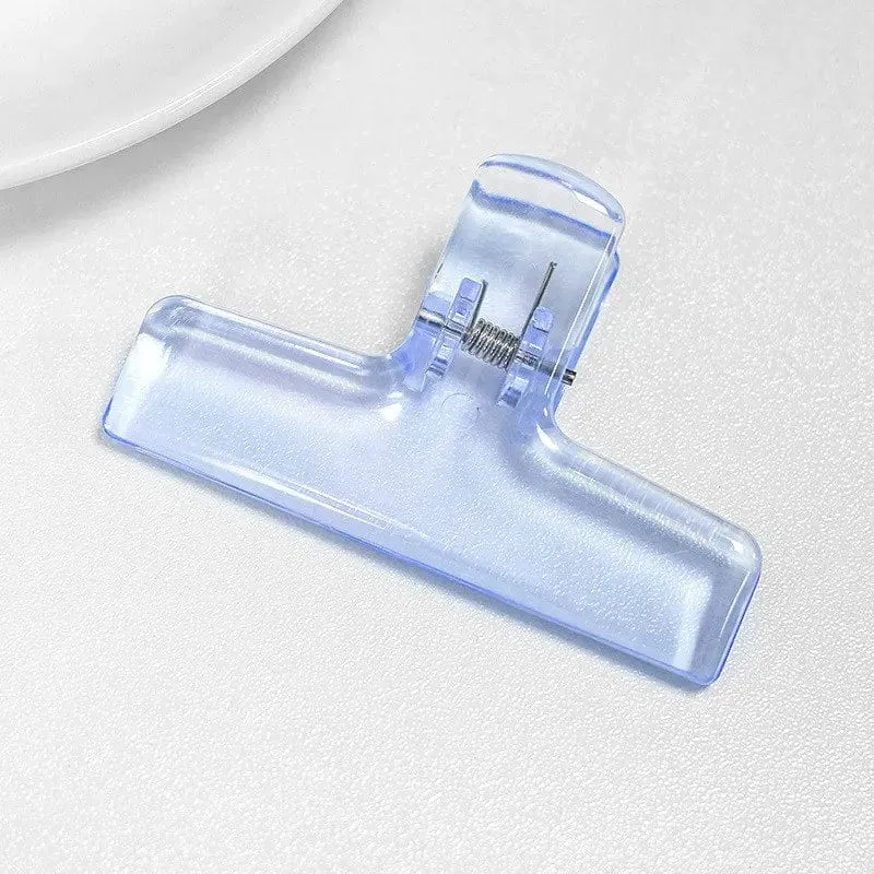 Bunte transparente Acryl-Binder-Clip-Planer-Clip-Papierklemme Organizer Office File Clamps Halter Schreibwaren Schulbedarf