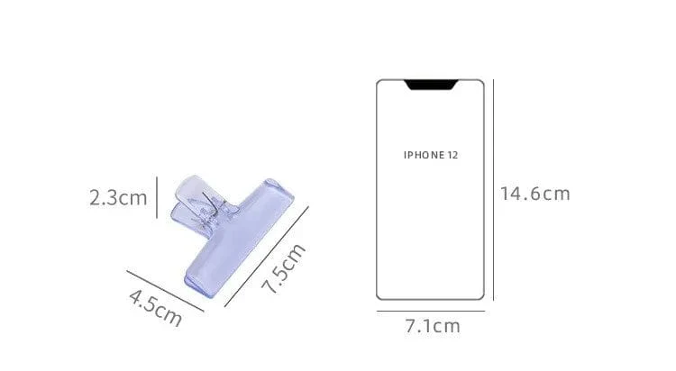 Bunte transparente Acryl-Binder-Clip-Planer-Clip-Papierklemme Organizer Office File Clamps Halter Schreibwaren Schulbedarf