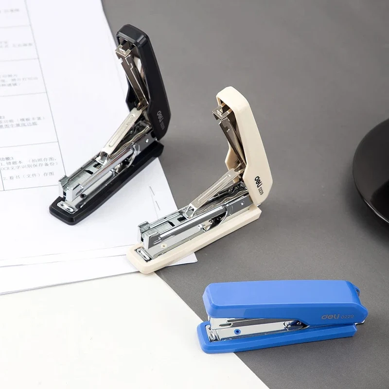 DELI Büroheftgerät Nr. 10 Heftgerät Papierbindewerkzeug Heftklammern Schreibwaren Bürobedarf