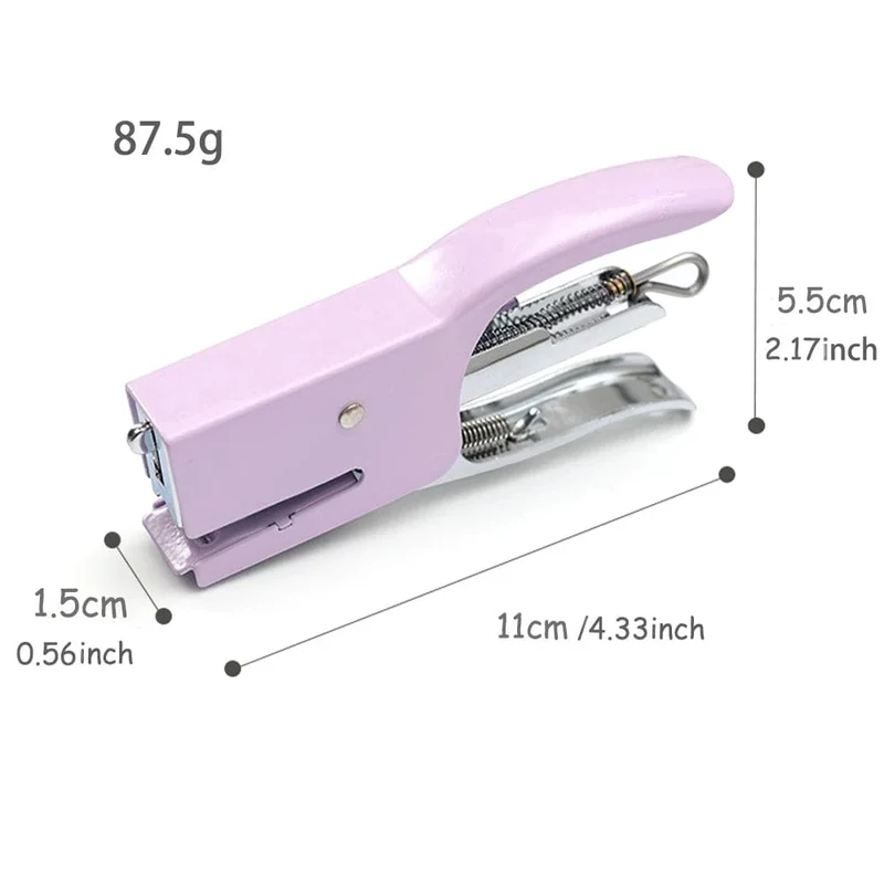 10# Mini-Hefter mit Macaron-Welpen, Modellier-, Büro- und Lern-Handhefter DSJ-001 (MC)