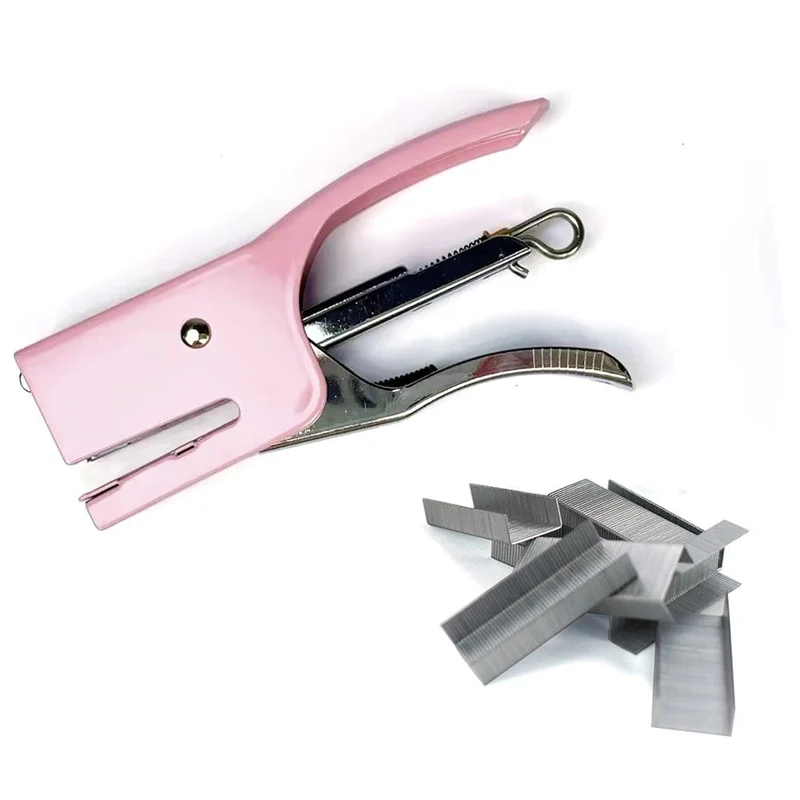 10# Mini-Hefter mit Macaron-Welpen, Modellier-, Büro- und Lern-Handhefter DSJ-001 (MC)