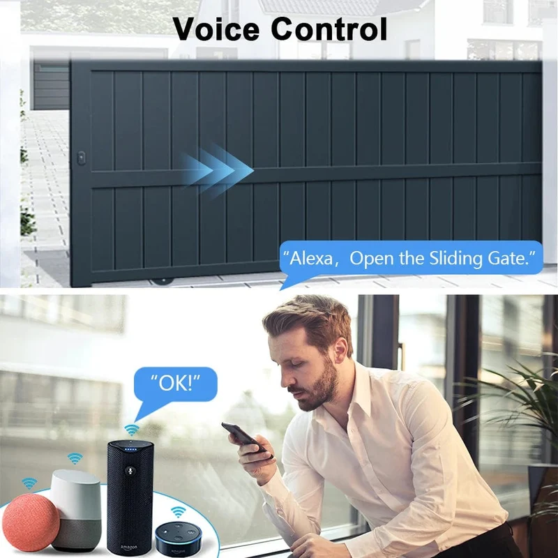 Tuya WiFi Schiebetor Garagenöffner Controller Schalter Smart Life Remote Sprachsteuerung durch Alexa Google Home