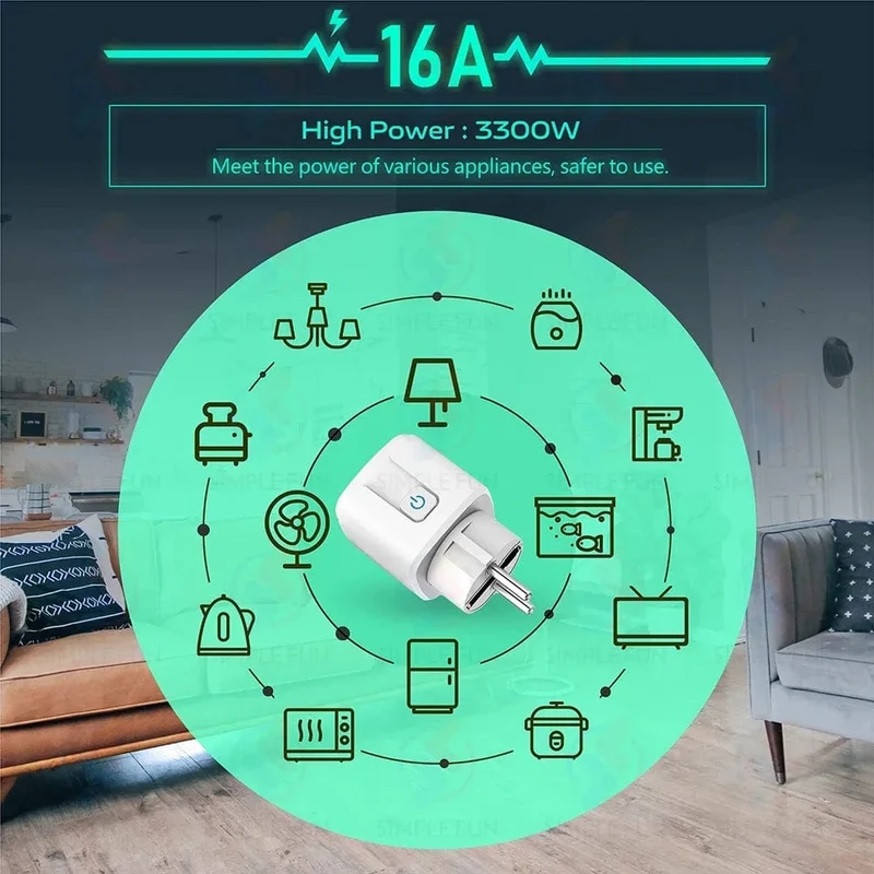 433 MHz EU FR Drahtloser Fernbedienungsstecker 16 A 220 V RF Smart Socket Mini Runde Fernbedienung, Steckdose für Haushaltsgeräte EIN/AUS
