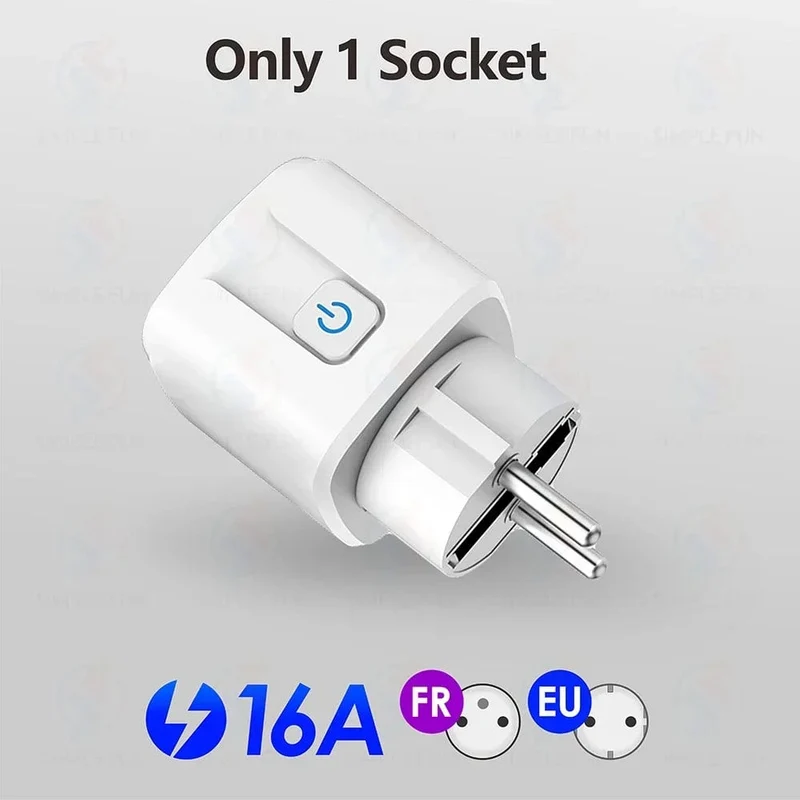 433 MHz EU FR Drahtloser Fernbedienungsstecker 16 A 220 V RF Smart Socket Mini Runde Fernbedienung, Steckdose für Haushaltsgeräte EIN/AUS