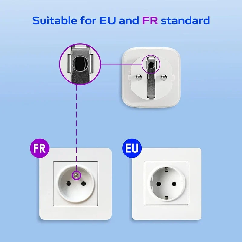 433 MHz EU FR Drahtloser Fernbedienungsstecker 16 A 220 V RF Smart Socket Mini Runde Fernbedienung, Steckdose für Haushaltsgeräte EIN/AUS
