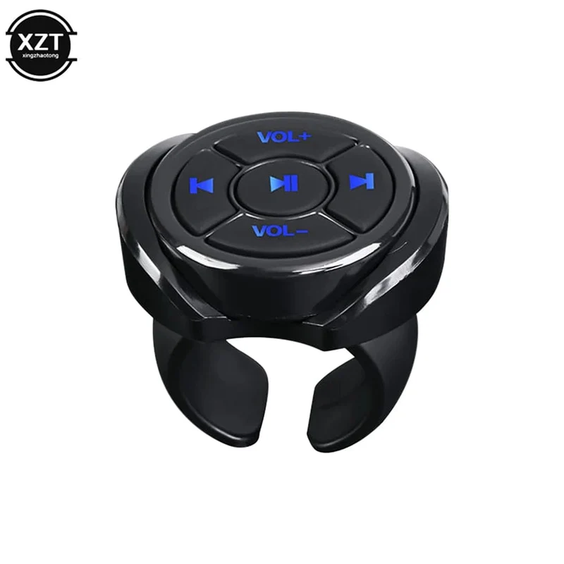 Drahtlose Bluetooth-Fernbedienung Media-Taste Auto Motorrad Fahrrad Lenkrad Musikwiedergabe für iOS Android-Telefon Tablet