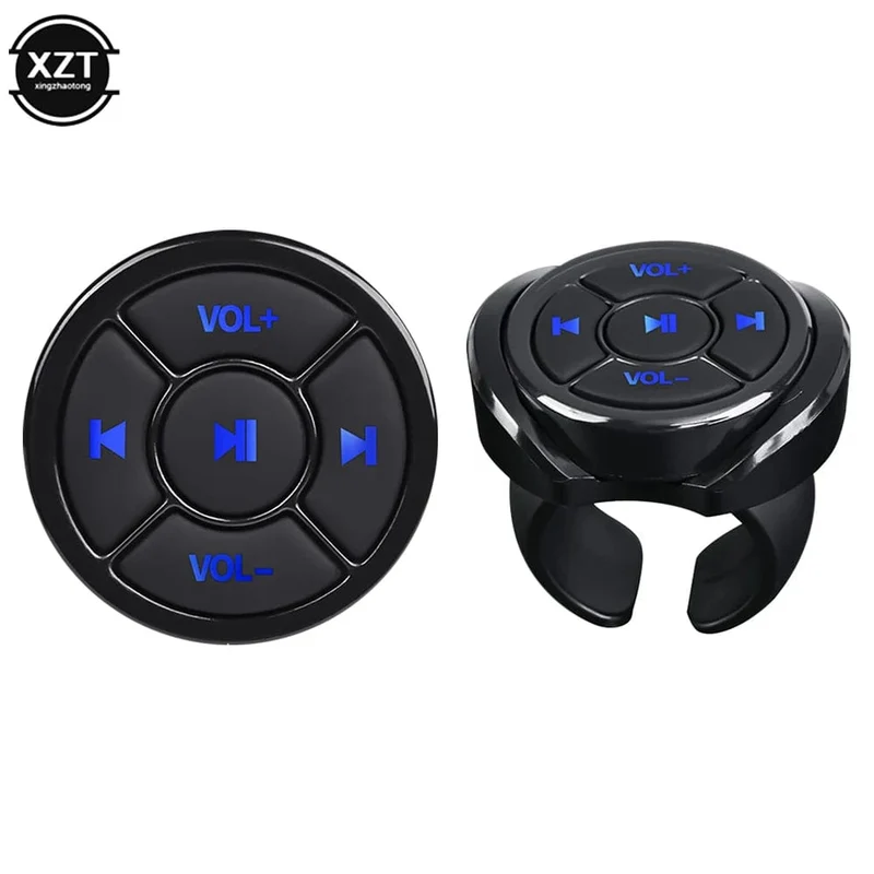 Drahtlose Bluetooth-Fernbedienung Media-Taste Auto Motorrad Fahrrad Lenkrad Musikwiedergabe für iOS Android-Telefon Tablet
