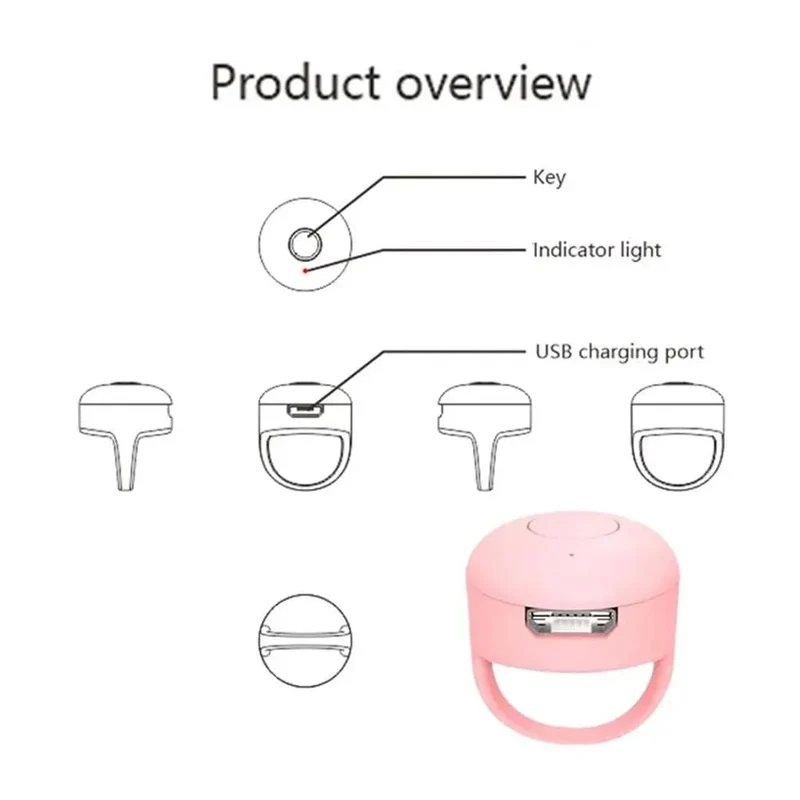 Bluetooth-kompatibel fingertip Handy Fernbedienung Ring Automatische Seite Browsing Liker Telefon Video Controller Ring Gerät