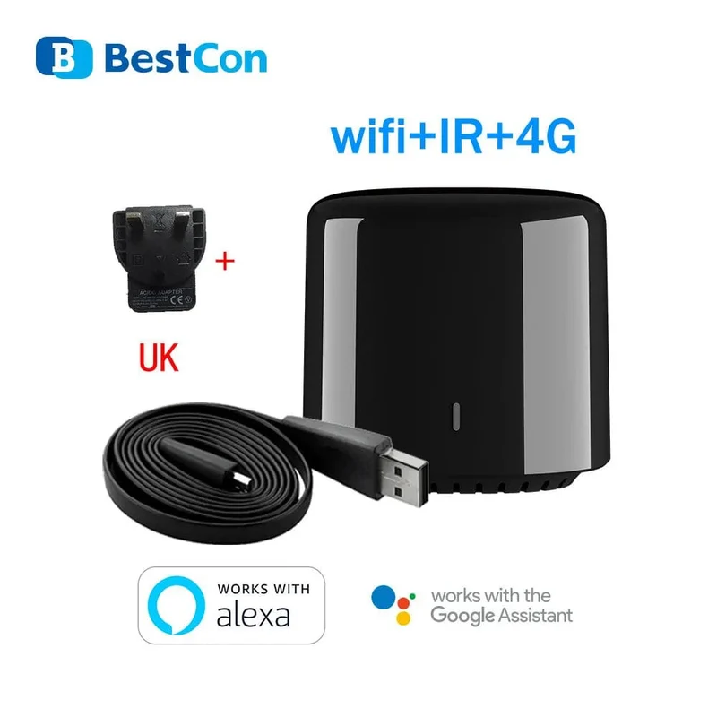 Broadlink APP Bestcon RM4C mini Universal Wifi IR Mini Fernbedienung Kompatibel Alexa Google Assistent Für AC