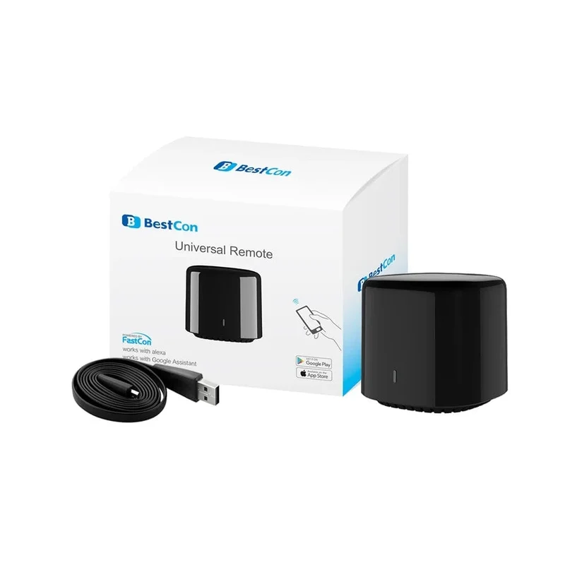 Broadlink APP Bestcon RM4C mini Universal Wifi IR Mini Fernbedienung Kompatibel Alexa Google Assistent Für AC