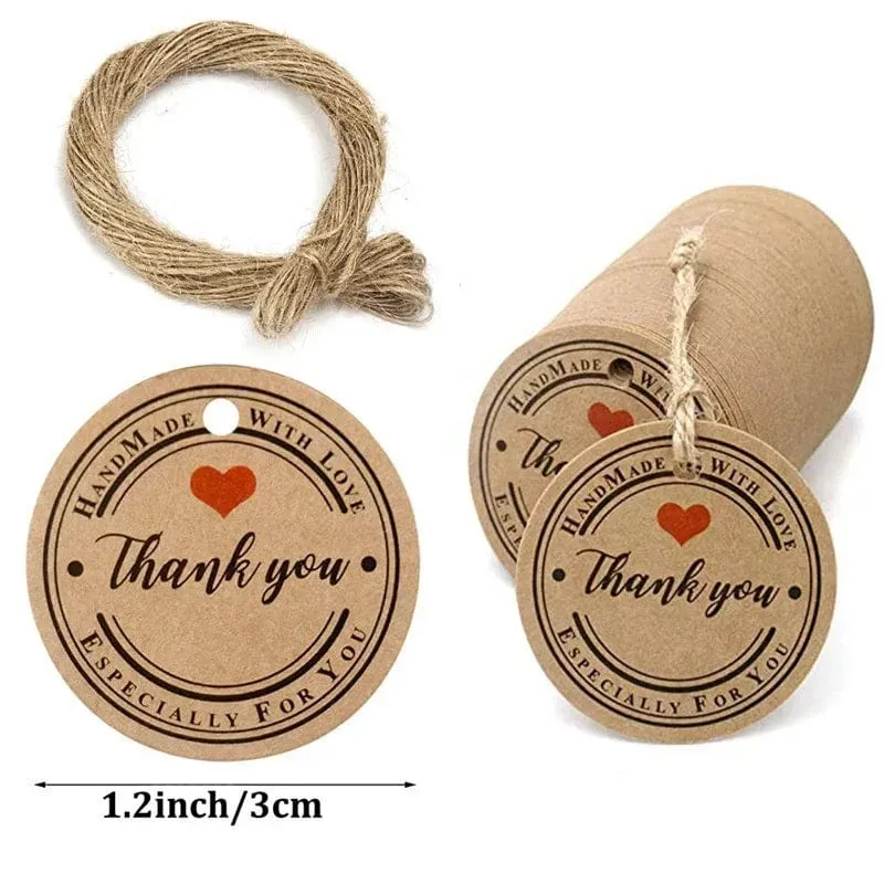100 stücke + 20 meter seil handgefertigte geschenk hängen tag handgemachte mit liebe label backen DIY aufzug