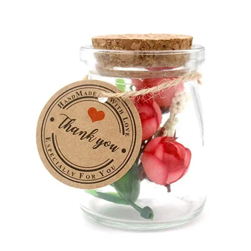 100 stücke + 20 meter seil handgefertigte geschenk hängen tag handgemachte mit liebe label backen DIY aufzug
